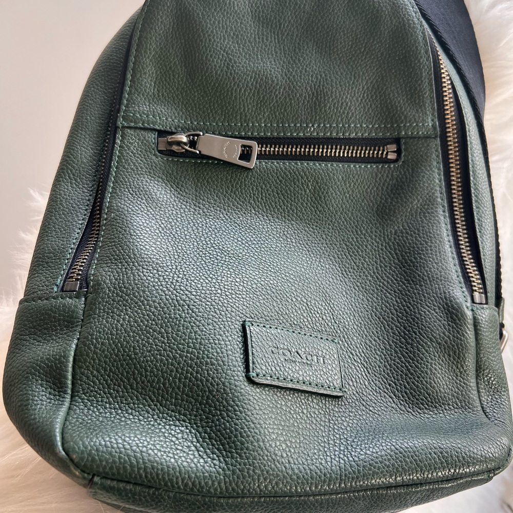 Coach Green Leather Women's Crossbody Bag